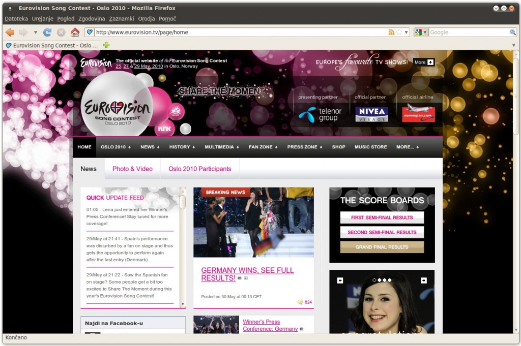 Evrovizija 2010 - jodlajodla.info